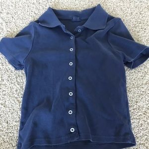 Brandy Melville collard blue shirt